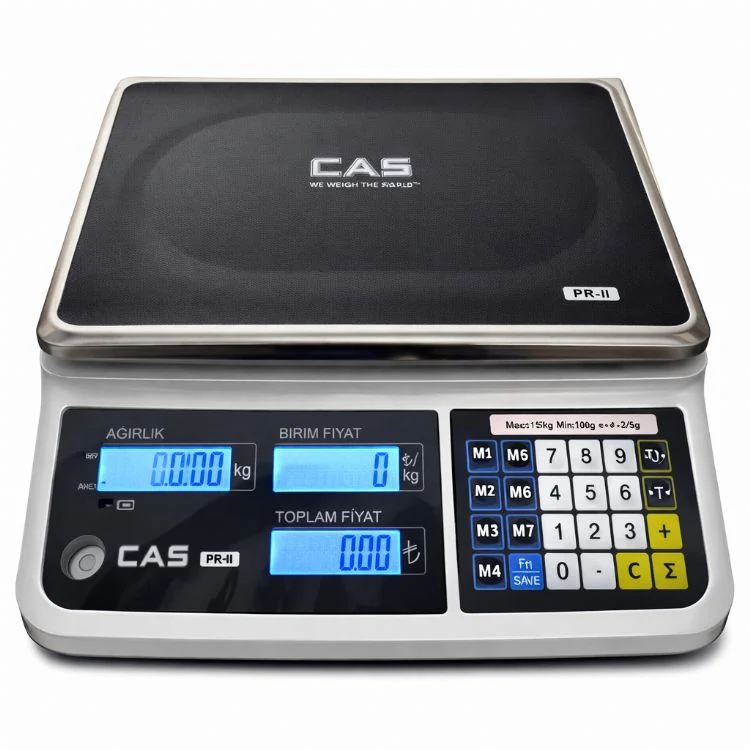 CAS PRII CB 6 kg. Onaylı Tartım Terazisi