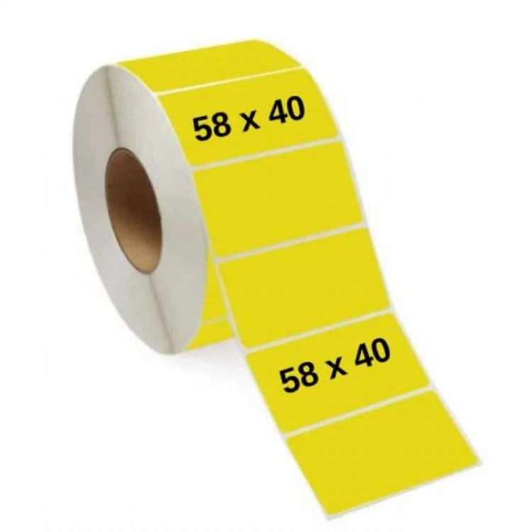 Etiket 40 X 58 Termal 500 Sarım Sarı Eczane Kullanımı için 1 Adet